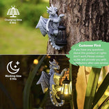 Dragon Tree Hugger Garden Decor - 9.3 Inch Garden Statues Lawn Ornaments for Outside Balcony Yard Art Outdoor,Garden Gifts for Women,Mom,Grandma