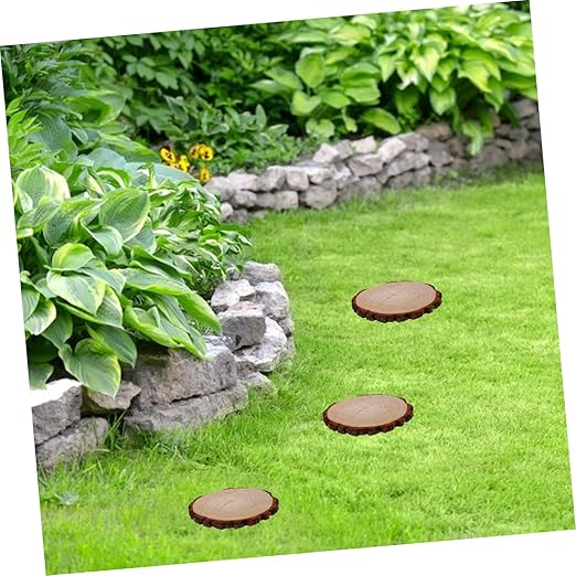 KESYOO Outdoor Garden Wooden Stepping Log Decorative Paver for Lawn Decor and Walkway Path Durable Wood Garden Decoration for DIY Projects and Walkways