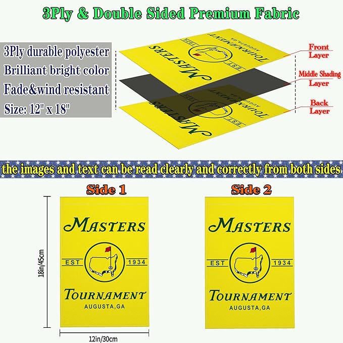 Golf Garden Flag 12x18 Inch Outdoor Funny Golf Posters Decor Flags for Home Yard Patio Lawn Party Decorations