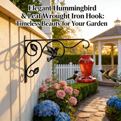 Plant Hooks for Hanging,2 Pack Outdoor Wall Hooks,Sturdy Metal Hanging Plant Hook, 12 Inch Heavy Duty Hooks for Hanging Planters,Wind Chimes,Lanterns,Bird Feeders,Garden,Home,Patio Decor,Black