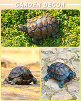 Tortoise Turtle Statue,Resin Garden Sculpture Indoor/Outdoor Yard Lawn Ornament,Home Decor (Large)