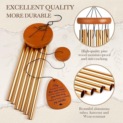 SteadStyle Anniversary Decorations for Couples, Parents, Husband, Wife, Wedding Anniversary Keepsake Wind Chimes for Outside Garden Patio Backyard Porch
