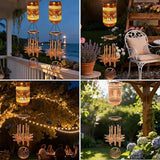 2 Pack Dragonfly Solar Wind Chimes for Outside, Gifts for Mothers Day Mom Women Grandma Birthday Memorial Teacher, 32" Windchimes Outdoor Decor Hanging Solar Lantern for Garden Porch Patio Backyard