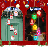 GlikCeil Christmas Solar Wind Chimes 27.5inch Christmas Decorations Outside Waterproof Hanging LED for Yard, Porch, Patio, Party, Color Changing Lights