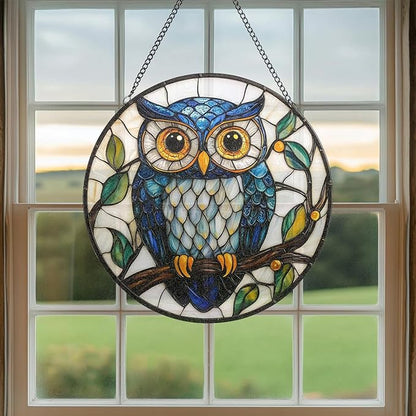 Stained Glass Window Hanging,suncatcher Stained Glass kit,Stained Glass Ornament, Garden suncatchers for Windows Hanging,Window Decor or Indoor,Gifts for Women, Lovers, Couple, Friends