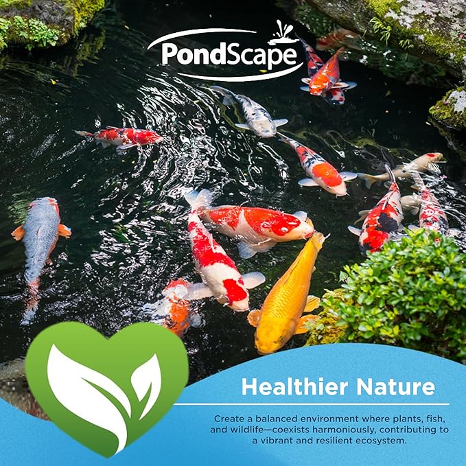 PondScape Sludge Assault Pond Cleaner – Pond Muck & Sludge Remover, Improves Water Clarity, Reduces Odors & Nitrates, Suitable for Koi, Fish & Aquatic Life – Treats 12,000 Gallons – 12 x 1oz Blocks