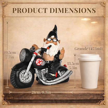 TISEJOY Garden Gnomes Statues 8",Garden Gnomes Outdoor,Gnomes Decorations for Yard, Gnome Garden Statue Indoor and Outdoor, Gnome Sculptures for Desk Patio Backyard and Windowsill,Garden Gifts for Mom