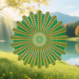 Mandala Gifts for Mom, Moms Wind Spinners, Mother's Day Best Gift for Mom, Mother Birthday Gift from Daughter Son, Love Reminder Gifts for Mother's Day, Garden Decor Gifts for Outside, Green,12in