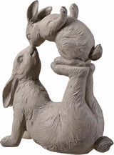 Hi-Line Gift Ltd. Mom & Baby Rabbits Garden Statue Bunny Yard Decor