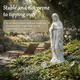 Virgin Mary Praying Statue, Outdoor 30 Inch Tall Large Religious Garden Statue, Blessed Mother Outdoor Statue, Virgen De Guadalupe Statues for Yard, Patio, Home Decor