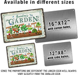 Custom Metal Signs with Name Made in USA Personalized Vintage Garden Sign Waterproof Vintage Decorative Metal Print for Wall Decor Customized Home Garden Ideas Gifts Artwork Prints for Yard Ourdoor