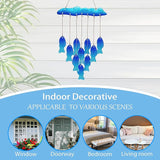 Sea Glass Fish Wind Chimes for Outside, Windchimes Outdoors Unique, Patio Beach Outdoor Home Garden Decor, Windchimes Outdoors, Memorial Garden Christmas Decoration Gifts