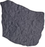 TierraVerde 4-Pack 18”x22” Natural Rock Rubber Stepping Stones, Grey – Non-Slip Outdoor Faux Decorative Set for Landscaping & Gardening – DIY Decor for Walkways & Yard Pathways