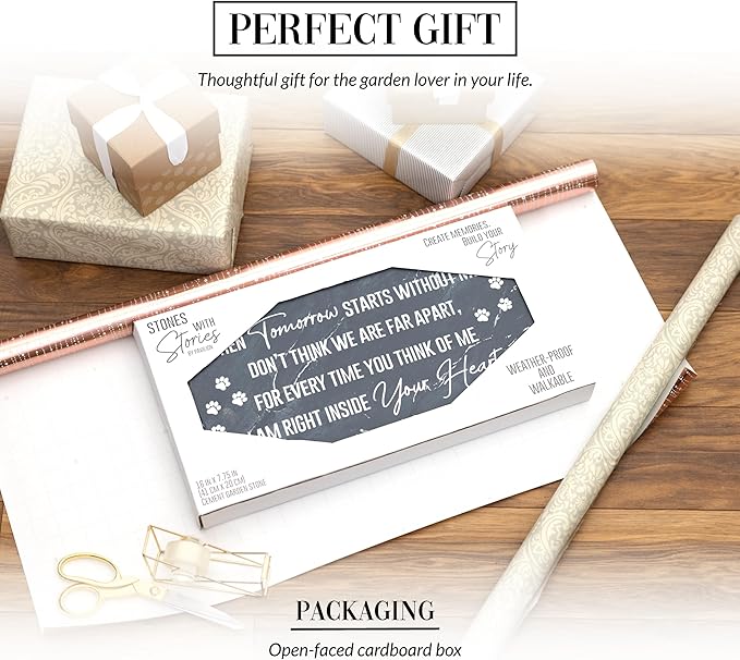 Pavilion Gift Company 25312 Pet Memorial-16" x 7.75" Garden Stone, Gray, White