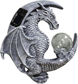 Dragon Tree Hugger Solar Magic Orb Garden Statue Dragon Solar LED Lights Decor Sun Moom for Your Patio Balcony Porch Yard for Mom Grandma