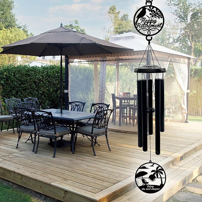 37'' Retirement Gifts Wind Chimes for Woman Men,Happy Retirement Gifts for Coworker Colleague Boss Teachers Nurses Friends,Retirement Decorations