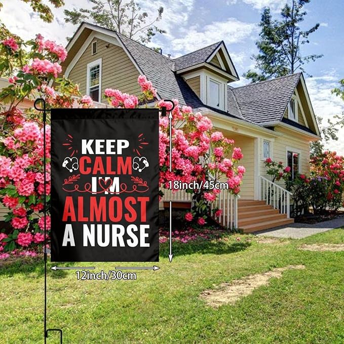 Nurse Garden Flag Double Sided Vertical 12×18 Inch Nurse Day Garden Flag Banners Double Sided For Lawn Patio Yard Garden Home Outdoor Decor -2
