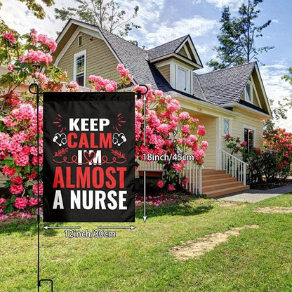 Nurse Garden Flag Double Sided Vertical 12×18 Inch Nurse Day Garden Flag Banners Double Sided For Lawn Patio Yard Garden Home Outdoor Decor -2
