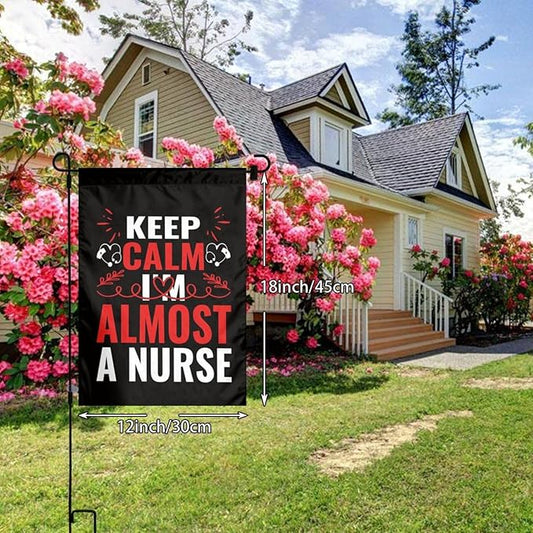 Nurse Garden Flag Double Sided Vertical 12×18 Inch Nurse Day Garden Flag Banners Double Sided For Lawn Patio Yard Garden Home Outdoor Decor -2