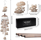 Romart Frog Wind Chimes for Outside, Frog Gifts for Women Men Mom Wife Grandma Birthday Sympathy Memorial Windchimes for Outdoors Indoors, Garden, Patio, Home, Porch, Yard Decorations