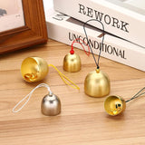 PATIKIL 6 Pcs Wind Chime, Hanging Bells Temple Bells Retro Outdoor Hanging Metal Chinese Wind Chime Round for Outside Garden Camping, Silver Brown