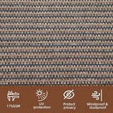 KANAGAWA 4ft x 50ft Privacy Screen Fence, 90% Blockage Heavy Duty 175 GSM Fencing Mesh Net Cover for Outdoor Wall Garden Yard Backyard 40 Cable Zip Ties Included Brown