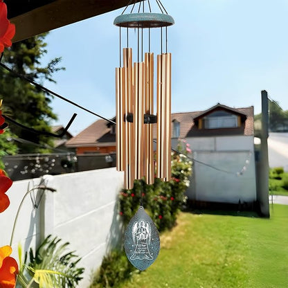 ASTARIN Personalized Name 35" Memorial Wind Chimes for Outside, Metal Sympathy Gifts for Loss of Mother Father Loved One, Bereavement Wind Chime in Memory Gift, Decor Garden Patio,Produced in USA