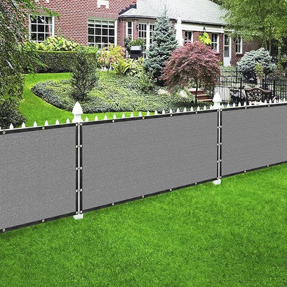 Houssity Grey 3' x 43' Balcony Deck Fence Privacy Screen Cover Panel Shade Cloth Fabric for Chain Link Fence Patio Pool Railing Driveway Walkway Porch Playground Dog Kennel Residence Commercial Use