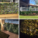 Expandable Faux Ivy Fence,Artificial Privacy Screen Decor for Outdoor Wall, Balcony and Patio, Single Sided Leaves (Green,2)