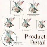 Floral Hummingbird Acrylic Suncatcher, Boho Suncatchers for Window Hanging Ornament, Stained Glass Effect Art Garden Decor for Bird Lover, Gifts for Mother's Day, Mom, Grandma, Wife, Women, Nana