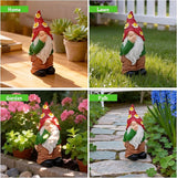Spring Garden Gnome Statues - Funny Gnome Pants Down Outdoor Resin with Flower Hats Sculptures Decor for Indoor Home Table Patio Yard Porch Balcony, Housewarming Birthday