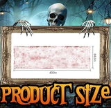 400" x 85" Halloween Creepy Cloth - Large Size Spooky Fabric - Scary Gauze Blood Creepy Cloth for Haunted House Party Yard Wall Doorway Decoration (red)