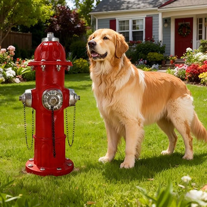 Fire Hydrant for Dogs to Pee On Outdoor Resin Dog Pee Post Yard Decor Funny Fake Fire Hydrant Dog Training Statue for Garden Patio Lawn Ornament Backyard Decoration for Puppies