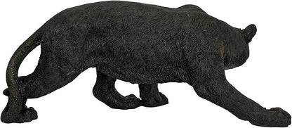 Design Toscano Shadowed Predator Black Panther Garden Statue, Medium 26 Inch, Polyresin, Black