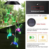 Gifts for Mom from Daughter Son Husband LED Solar Hummingbird Wind Chimes Indoor Outside Best Gifts for Mothers Day Birthday Grandma Women Who has Everything Outdoor Decor,Yard Decorations