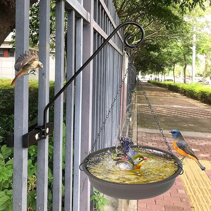 Deck Hook Rail Suitable for Hanging Flower Baskets Wind Chimes Planters Bird Feeders Lights, Heavy Duty Pole Long 16.5 inches Holds up to 15lbs with Ease（2pcs）