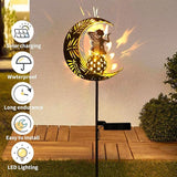 ZKLiLi Garden Solar Lights Pathway Stake Lights Moon Fairy with Angel Decor, Gardening Birthday Gift for Mom Grandma Friends, Outdoor Decor Light Waterproof for Walkway, Yard, Patio