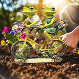 2D Love Frog Acrylic Garden Stake Decorative Yard Lawn Planter Outdoor Ornament (#02 Style)