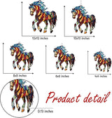 Horse Spiritual Acrylic Suncatcher, Boho Suncatchers for Window Hanging Ornament, Stained Glass Effect Indoor Outdoor Garden Decor for Nature Lover, Gifts for Mother's Day, Mom, Grandma, Wife, Women