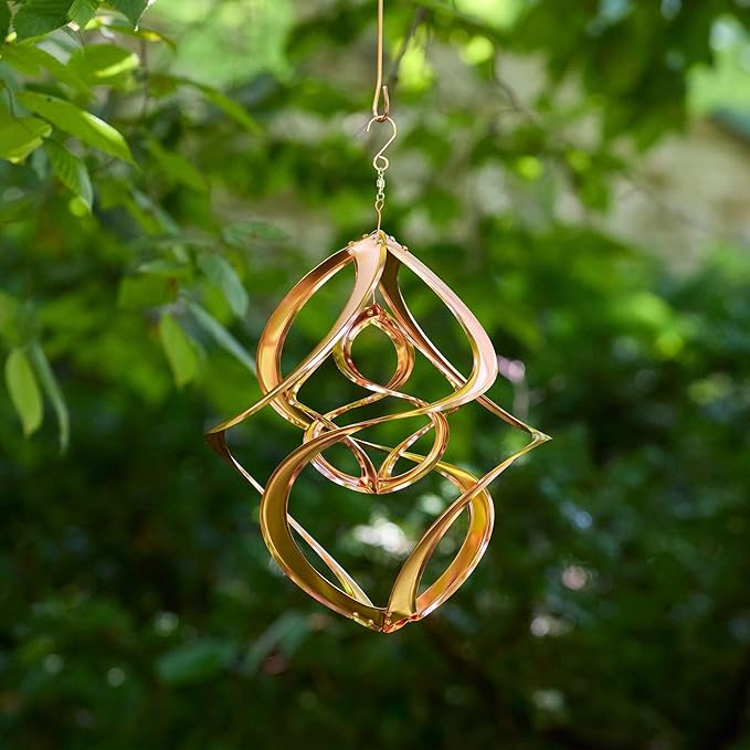 Red Carpet Studios The Original Cosmix Deluxe Helix Wind Spinner, Medium 14-Inch, Double Copper