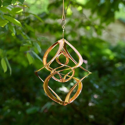 Red Carpet Studios The Original Cosmix Deluxe Helix Wind Spinner, Medium 14-Inch, Double Copper