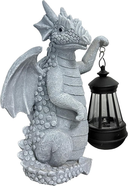 Dragon Solar Outdoor Garden Statue - Dragon Outdoor Figurie Lights - Yard Decorative Outdoor Statue Suitable for Patio, Balcony, Patio Decoration - Specially Customized Gift for Mom
