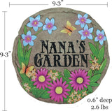 Spoontiques - Garden Décor - Nana's Garden Stepping Stone - Decorative Stone for Garden - Resin