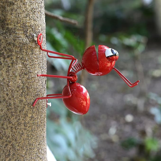 Metal Ants Set of 4 Colors Garden Decor Outdoor Sculpture Patio Decor Lawn Metal Yard Art Garden Statue Outdoor Decorative Metal Wall Art Garden Gifts Family and Garden Lovers
