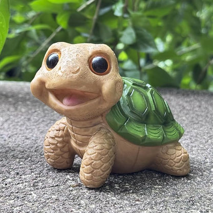Turtle Outdoor Garden Decor | Desk Accessories for Women & Cute Stuff Turtle Decor | Decor for Shelf, Yard Patio, Office, Funny Turtle Gift for Women, Mother’s Day, Birthday (Green)