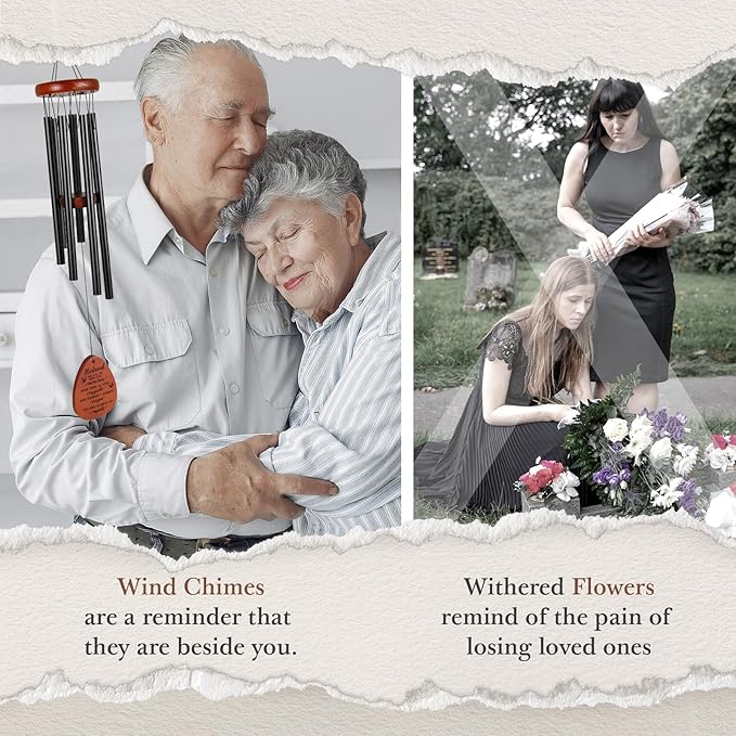 SteadStyle Memorial Gifts for Loss of Husband, Memorial Wind Chimes, in Memory of Loved One, Bereavement Gifts, Sympathy Gift for Loss of Husband, Home Decor Outdoor Garden Patio