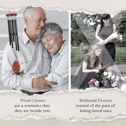 SteadStyle Memorial Gifts for Loss of Husband, Memorial Wind Chimes, in Memory of Loved One, Bereavement Gifts, Sympathy Gift for Loss of Husband, Home Decor Outdoor Garden Patio