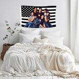 3x5 Foot The Outsiders Decorative Flag with 2 Brass Grommets for Indoor Outdoor, Double Stitched, Wall Hanging Tapestry Room Decor, College Dorm Decorations (BLACK AMERICAN, 3x5 ft)