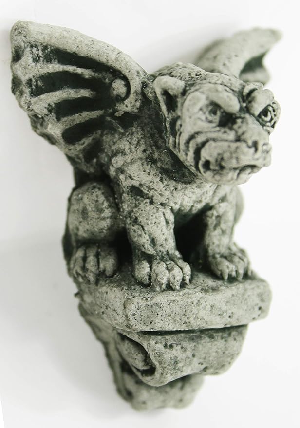 Hanging Small Gargoyle Concrete Wall Statue Cement Igor French Gargoyle Sculpture Garden Cast stone European Figure Outdoor Mini Wall Plaque