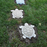 Concrete Molds DIY Unique Turtle Shape Stepping Stone Molds Reusable Personalized Garden Decor Tortoise Pavement Mold for Crafting Statue, Pathway, Stepping Stones